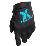(Youth) Black/Aqua Gloves